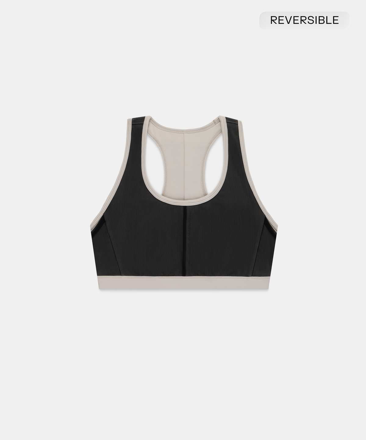Women's Vanisher™ Reverso™ Scoop Neck Run Bra - Black / Plaster
