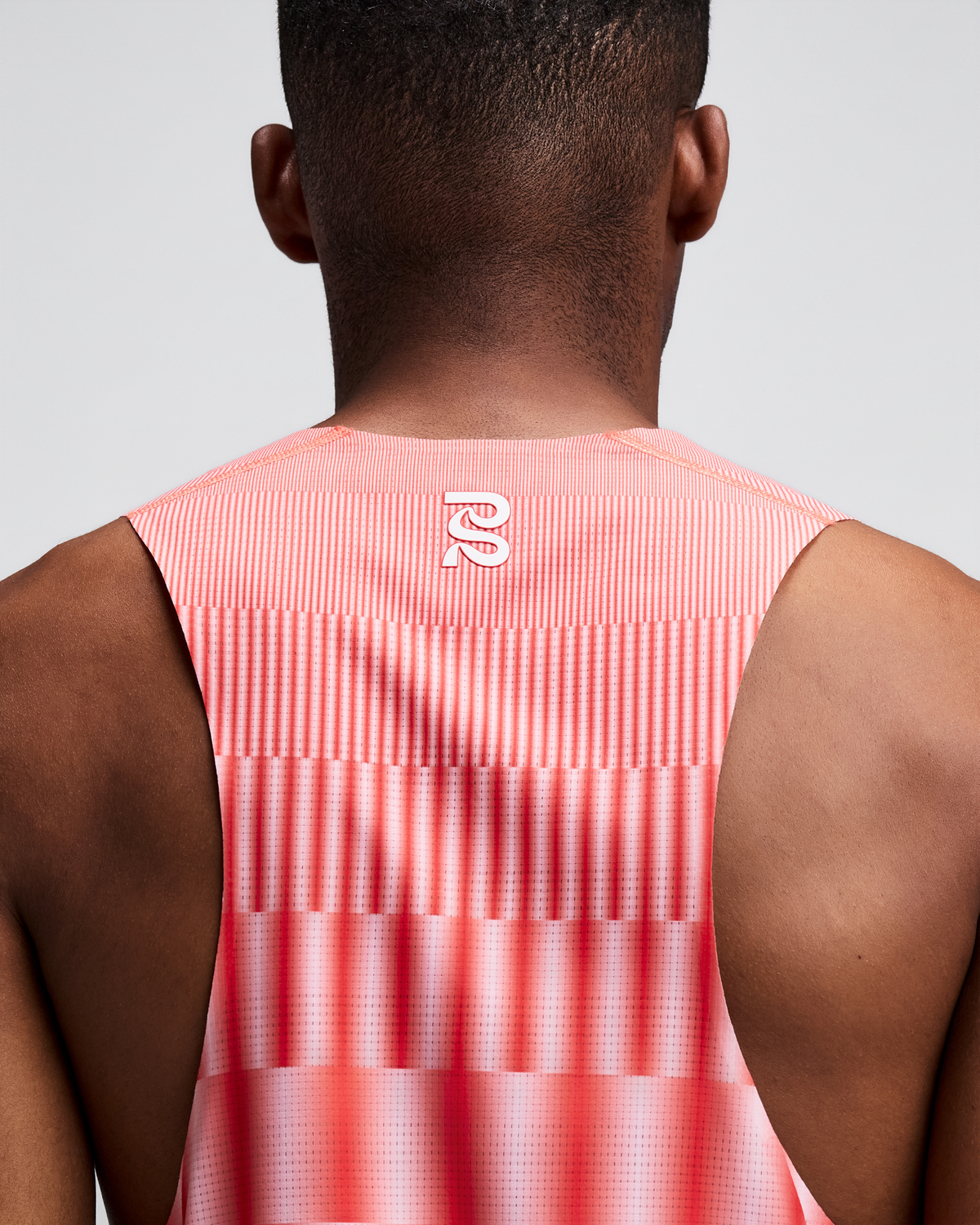 Men's CoolGrid™ Training Singlet with Flopack™ - Growing Grid - Poppy